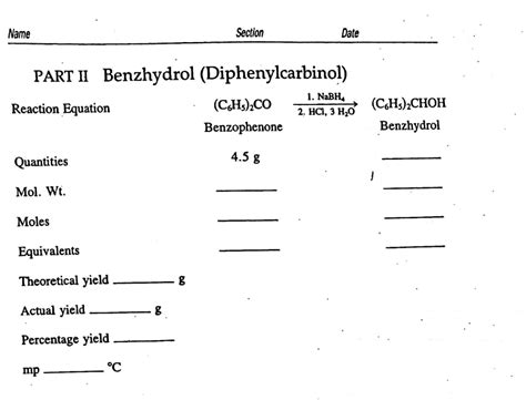 Solved Aldehydes And Ketones Experiment Results Reaction Chegg