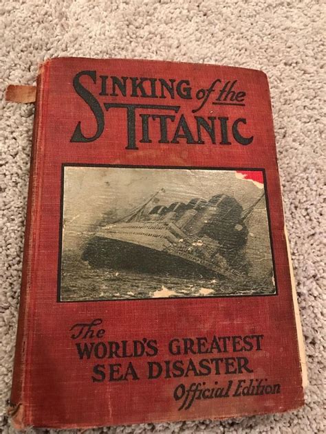 Old Antique Sinking Of The Titanic Book 1912 Worlds Greatest Sea Disaster 1959554686