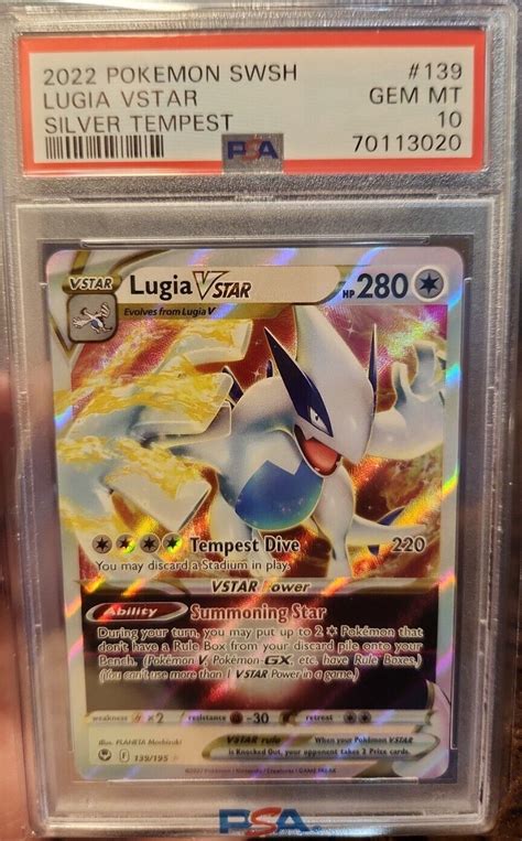 Lugia Vstar Pokemon Silver Tempest Graded Card Psa Gem