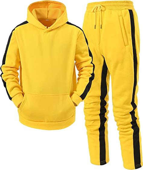 Track Suits For Men Set Hoodies Men S Tracksuit 2 Piece Hooded Athletic Sweatsuits Casual