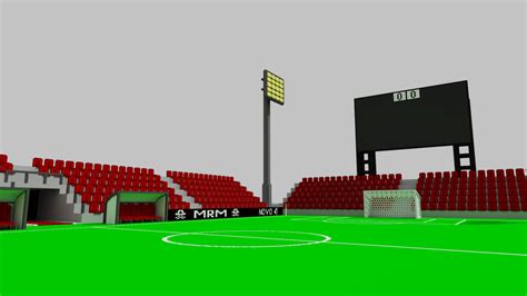 Football Stadium Pack Voxel Low Poly