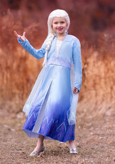 Frozen 2 Prestige Elsa Girls Costume