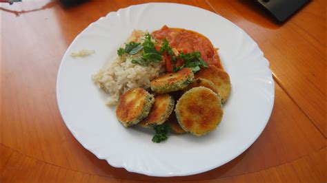 Zuccini Schnitzel mit Tomatensoße Twitchstream Livekochen ReUpload