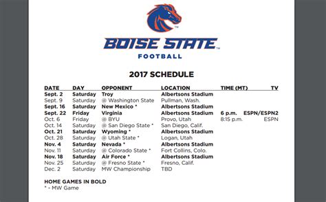 Boise State Football Schedule 2024 Tickets Dennie Farrand