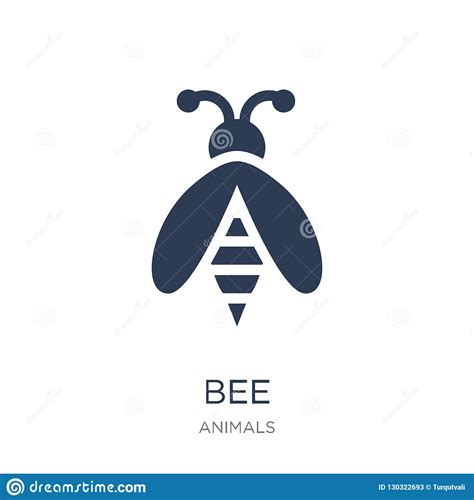 Icono De La Abeja Icono Plano De Moda De La Abeja Del Vector En El