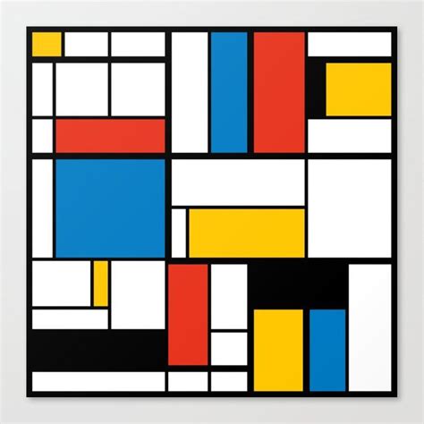 Mondrian De Stijl Canvas Print