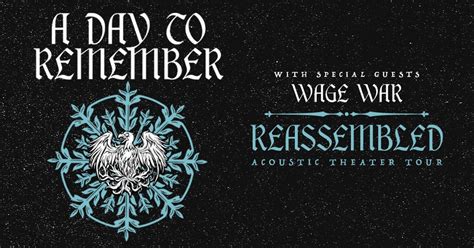 A Day To Remember Reassembled Acoustic Theater Tour 2022 Broward Center For The Performing Arts