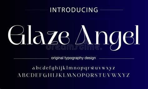 Minimalist Fashion Elegant Alphabet Letters Serif Font And Number