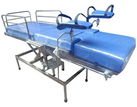 Stainless Steel Telescopic Labour Table For Hospital X Feet At Rs