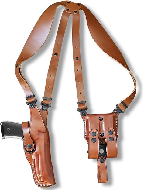 Amazon Premium Leather Vertical Shoulder Holster System With