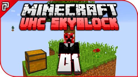 Minecraft Uhc Skyblock The Challenge Begins Lets Play Minecraft