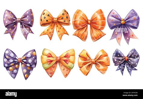 Watercolor Coquette Bow Clipart On White Background Cute Clipart Hand