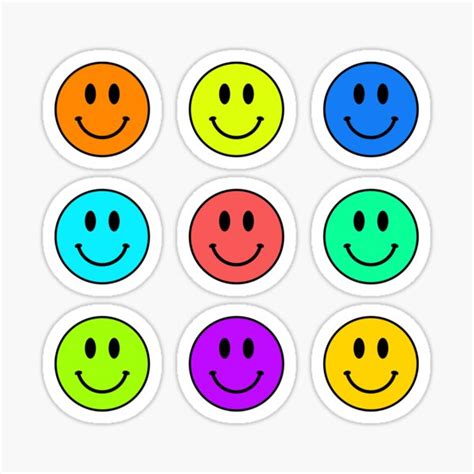 Happy Face Mini Smile Pack Sticker For Sale By NSimplicity Redbubble