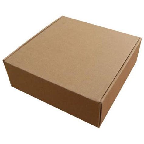 Eco Friendly Recyclable And Light Weight Square Brown 5ply Carton Box