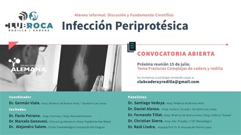 WEBINAR CLUB ROCA INFECCIÓN PERIPROTÉSICA YouTube