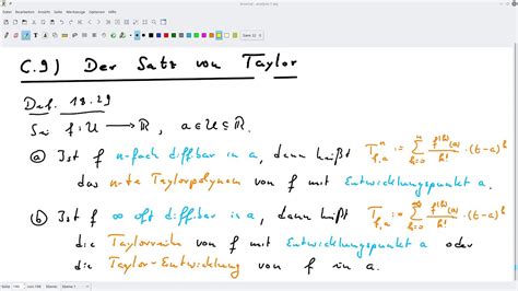 Analysis Teil Woche Der Mittelwertsatz C Der Satz