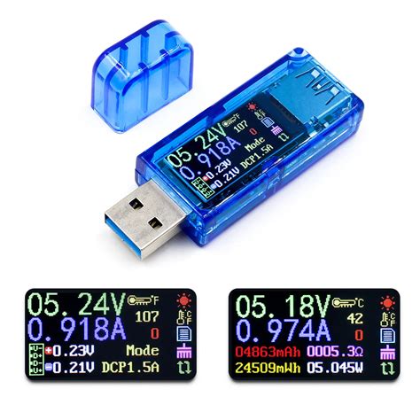 USB 3 0 Color LCD Voltmeter Ammeter Voltage Current Meter Multimeter