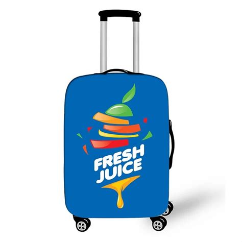 Fresh Fruit Juice Print Luggage Cover For Travel Anti Dust Trolley Case