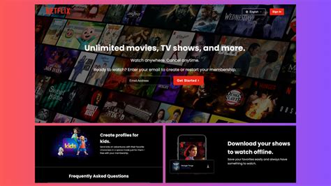 Responsive Netflix Landing Website Using Html Css And Javascript