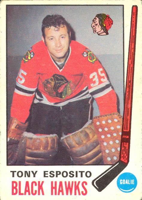 Tony Esposito Chicago Blackhawks O Pee Chee Rookie Card