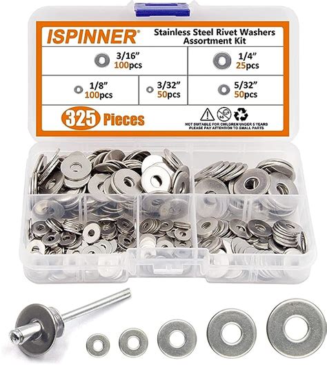 Amazon 160 Pcs Backup Pop Blind Rivet Washers Assortment Kit