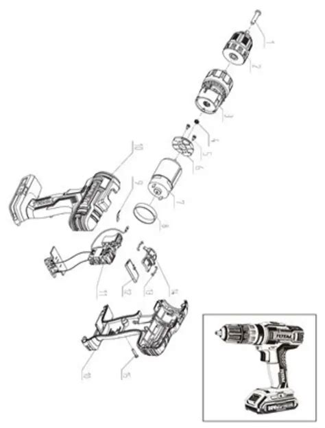 TOTAL TIDLI200215 Battery Hammer Drill Instruction Manual