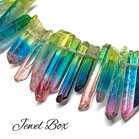 氷柱クリスタル＊レインボー系カラー＊8本 天然石 Jewelbox 通販｜creemaクリーマ