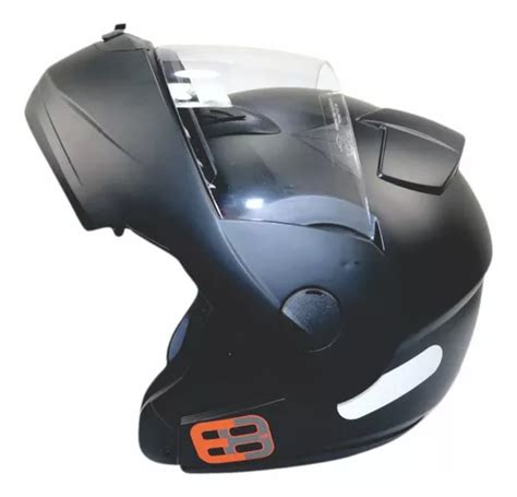 Capacete De Moto Ebf New E8 Escamoteável Robocop Fosco 2022