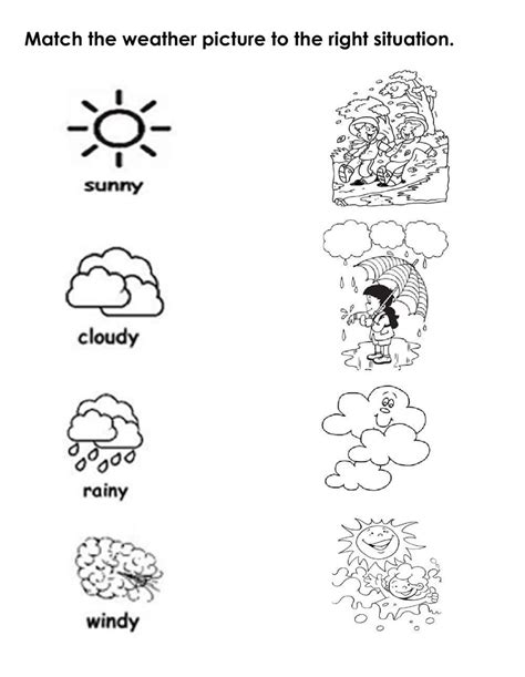 Weather Online Exercise For Kindergarten Live Worksheets Worksheets Library