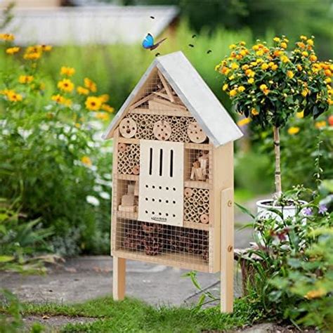 Navaris Xl Wooden Insect Hotel X X Cm Natural Wood