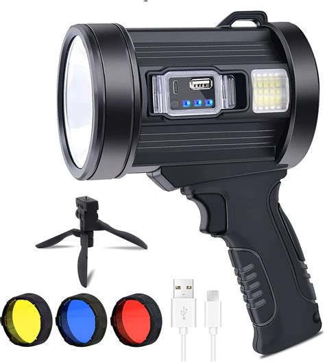 Jsknb Rechargeable Spotlight Lumens High Power Led Cordless