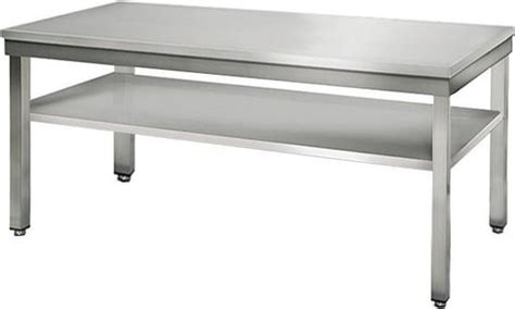 Rvs Werktafel Eco X Mm Met Bodemplaat Ggm Gastro Bol