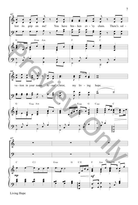 Living Hope Satb By Phil Wickham And Brian J W Pepper Sheet Music