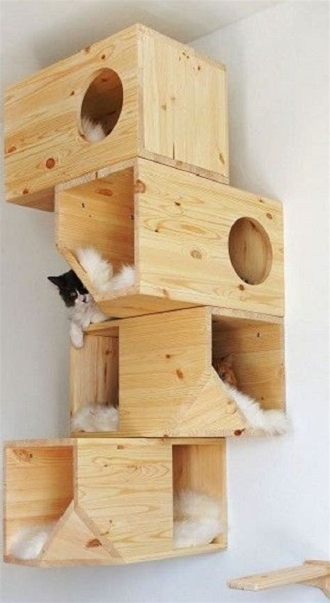 15 Awesome Cat Playhouses With Images Cat Diy Cat Furniture Diy