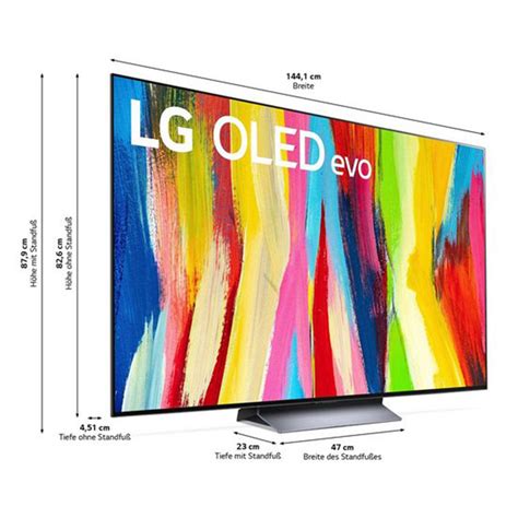 LG TV 164 Cm 65 Zoll 4K OLED Fernseher Evo Mit UltraHD OLED65C27LA