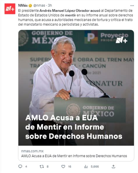 AMLO acusa EEUU mentir Gobierno de Biden le responde a México