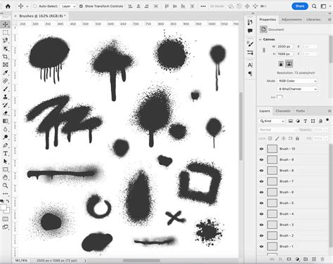 Photoshop Spray Brushes Adobe Fresco Graffiti Brushes Spray Street