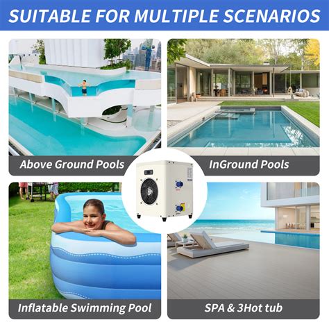 Slsy 14331 Btu Mini Swimming Pool Heat Pump For Above Ground Pools Electric Pool Heater With