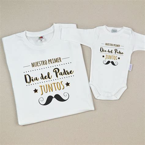 Pack Camiseta Body Divertidos Nuestro Primer D A Del Padre Juntos