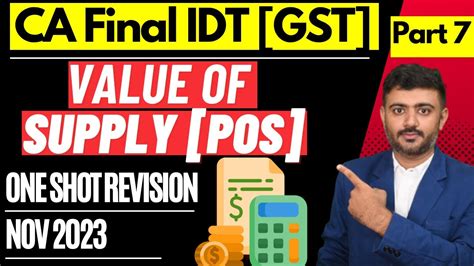 Ca Cs Cma Final Gst Revision Part Value Of Supply Under Gst