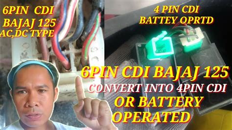 PAANO MAG CONVERT NG BAJAJ125 6PIN CDI INTO 4PIN CDI YouTube