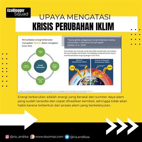 Energi Terbarukan Menjadi Upaya Atasi Krisis Iklim Duomaz