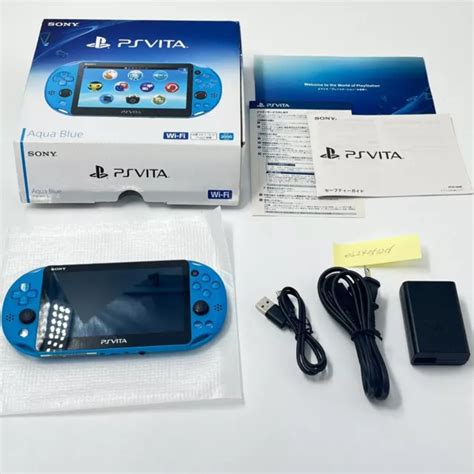 Sony Ps Vita Pch Za Aqua Blue Very Good Wi Fi Model Used Fedex