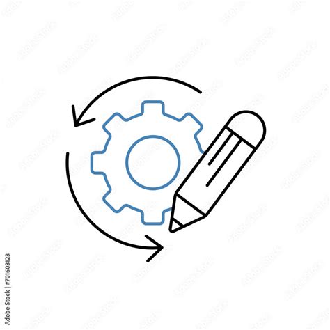 Modification Concept Line Icon Simple Element Illustration