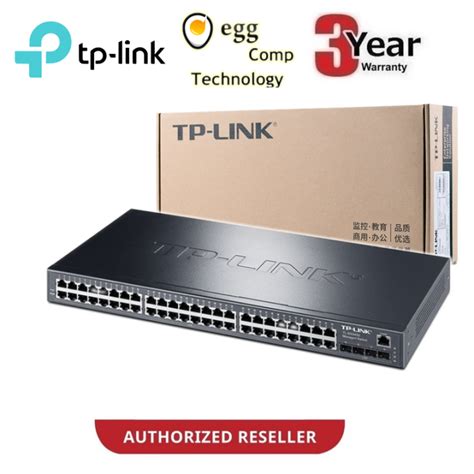 TP LINK TL SG3452 JETSTREAM 48 PORT GIGABIT L2 MANAGED SWITCH WITH 4