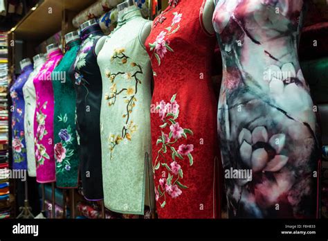 Cheong Sam Dresses Shanghai China 2015 Stock Photo Alamy