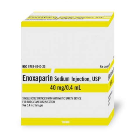 ENOXAPARIN SODIUM 40MG 0 4ML RX Products