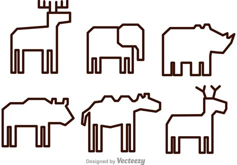 Animal Outline Free Vector Art - (9861 Free Downloads)