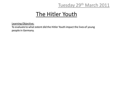 Hitler Youth | Teaching Resources