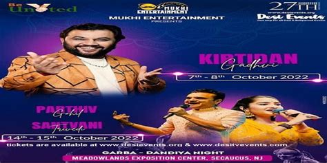 Garba Dandiya Night With Kirtidan Gadhiv Oct 8th Tickets